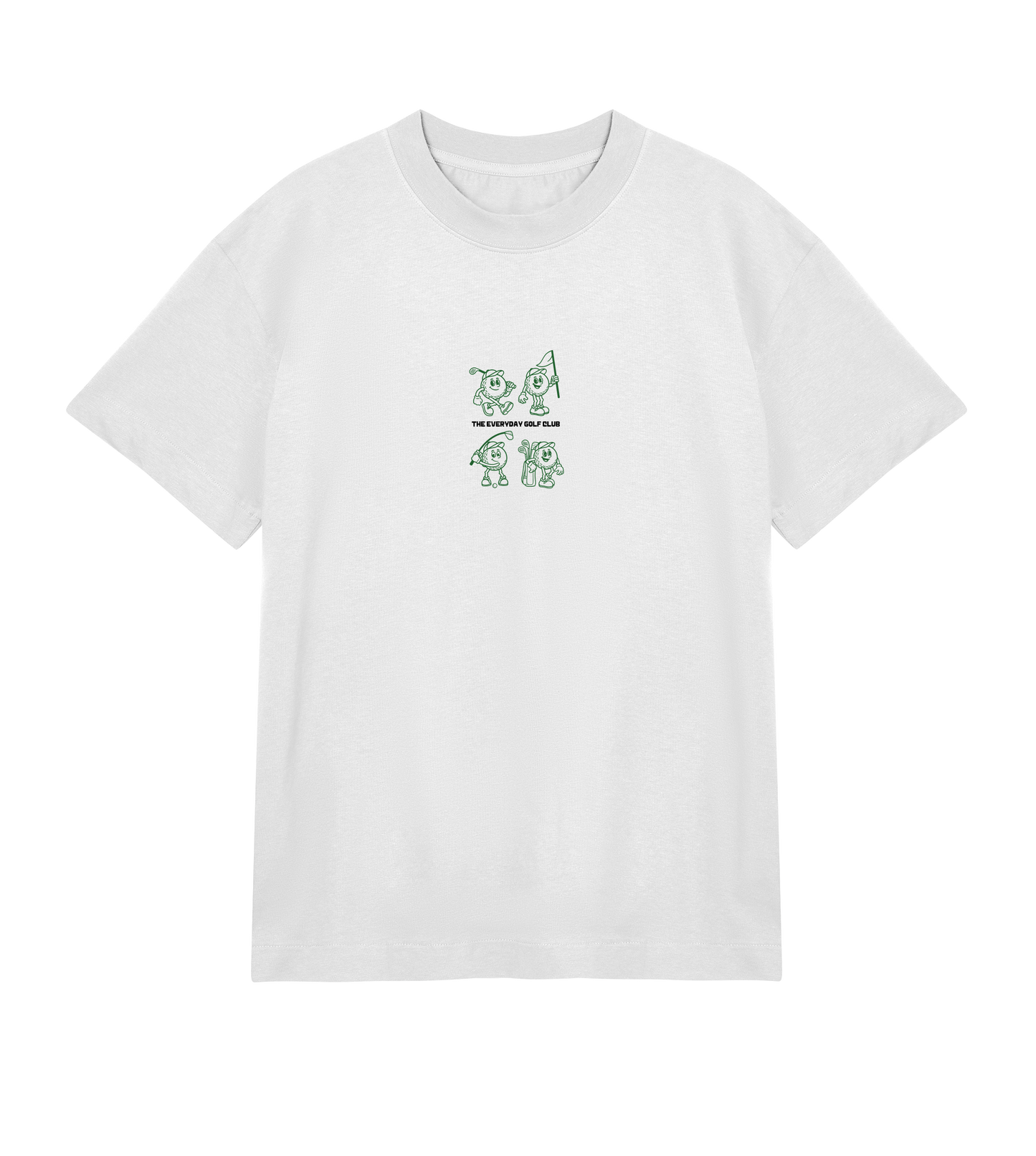 4 Ball Square oversized men’s golf t-shirt in combed ringspun cotton for male golfers