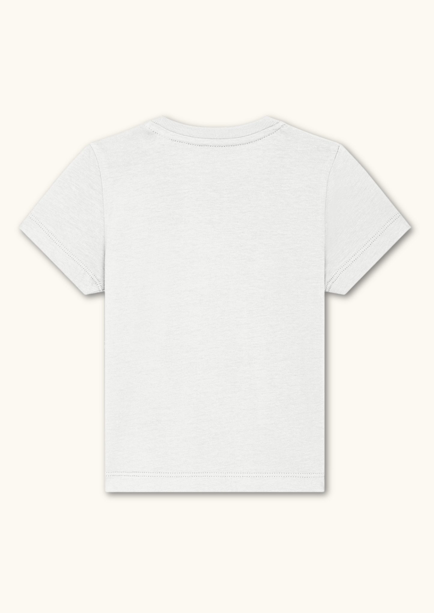 Baby golf t-shirt in organic cotton with shoulder snaps back