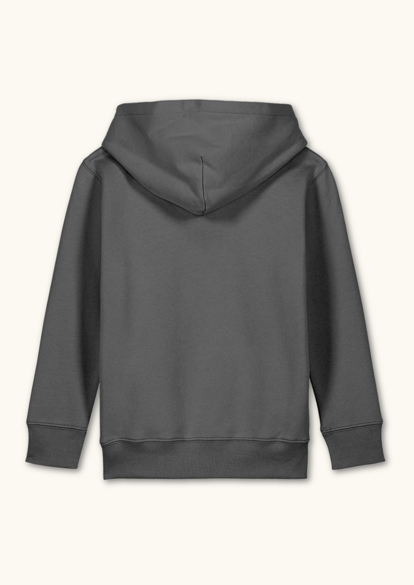 4 Ball logo kids golf hoodie in grey for young golfers back