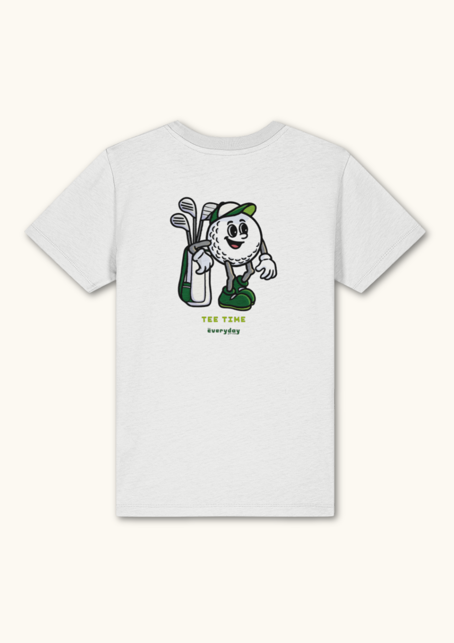 Tee Time graphic kids golf t-shirt in organic cotton for early starters