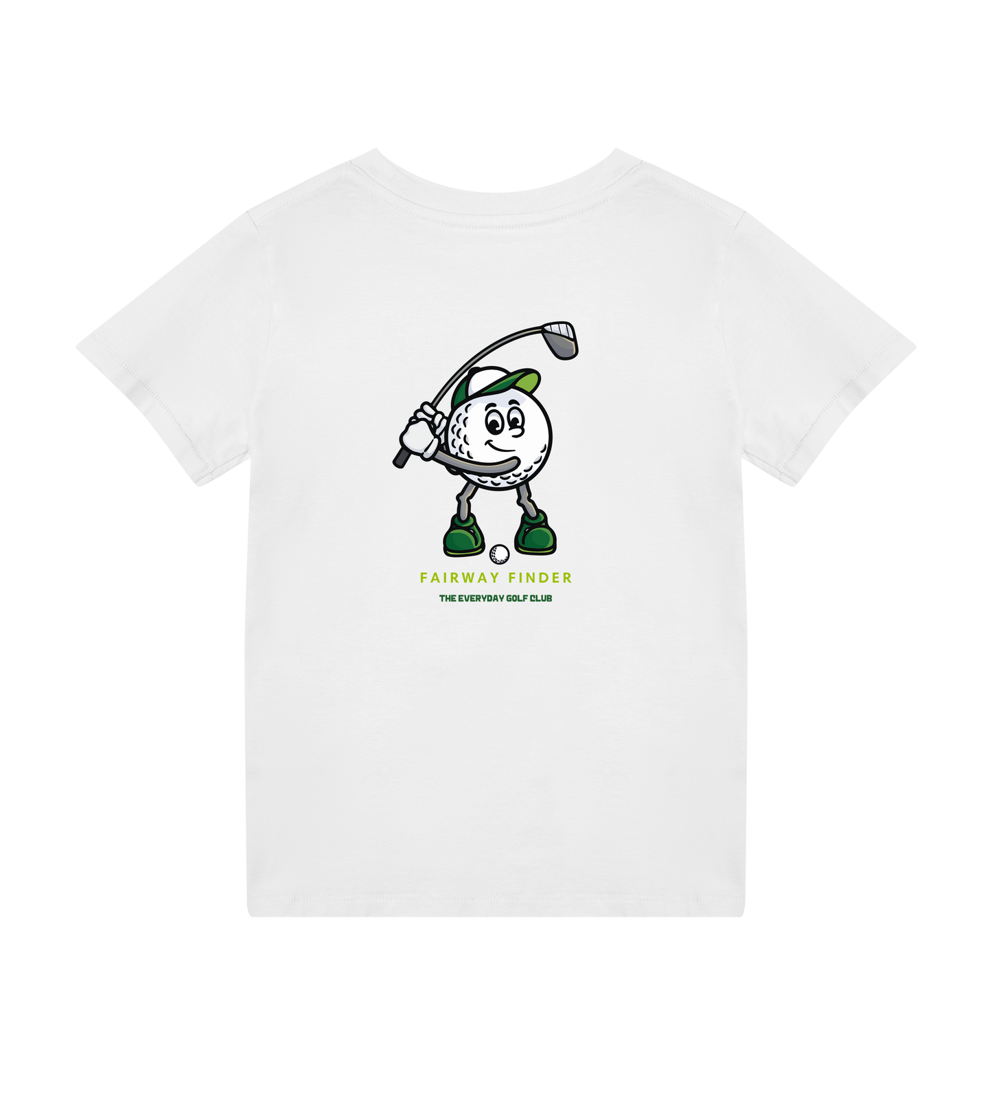 Fairway Finder graphic kids golf t-shirt in cotton for junior golfers