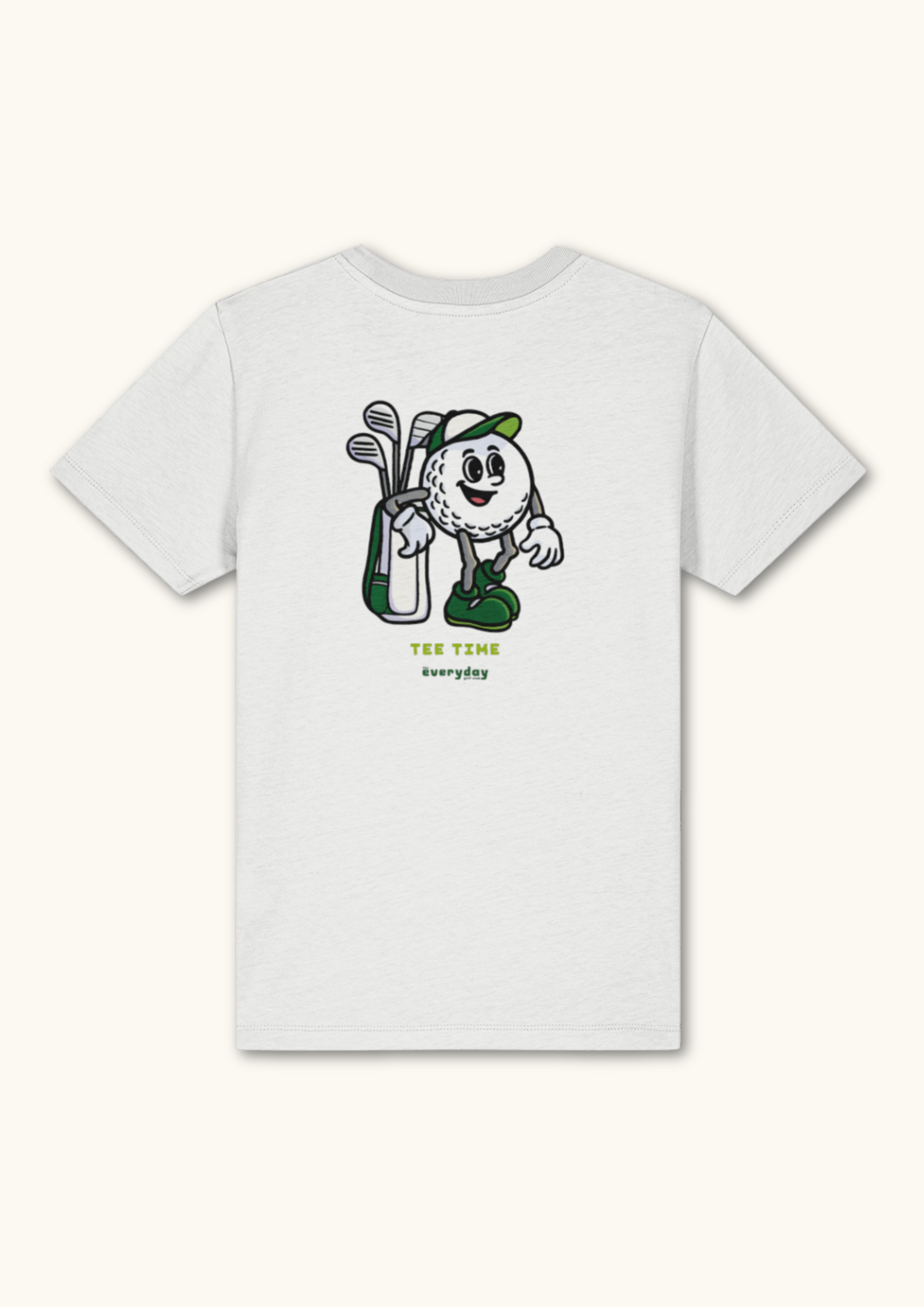 Tee Time graphic kids golf t-shirt in organic cotton for early starters