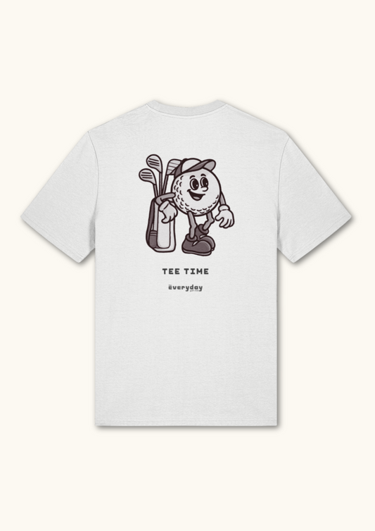 Tee Time graphic men's golf t-shirt in premium organic cotton