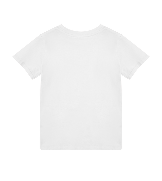 4 Ball square left chest graphic kids golf t-shirt in cotton PurePrint fabric for junior golfers