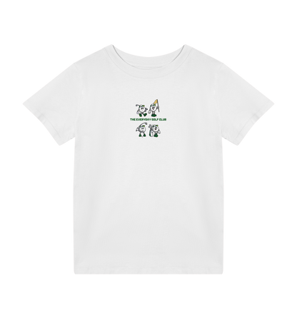 4 Ball square graphic kids golf t-shirt in cotton PurePrint fabric for young golf enthusiasts