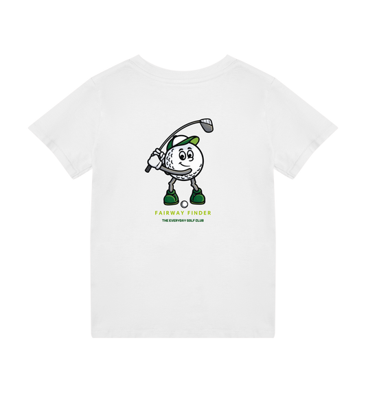Fairway Finder graphic kids golf t-shirt in cotton for junior golfers