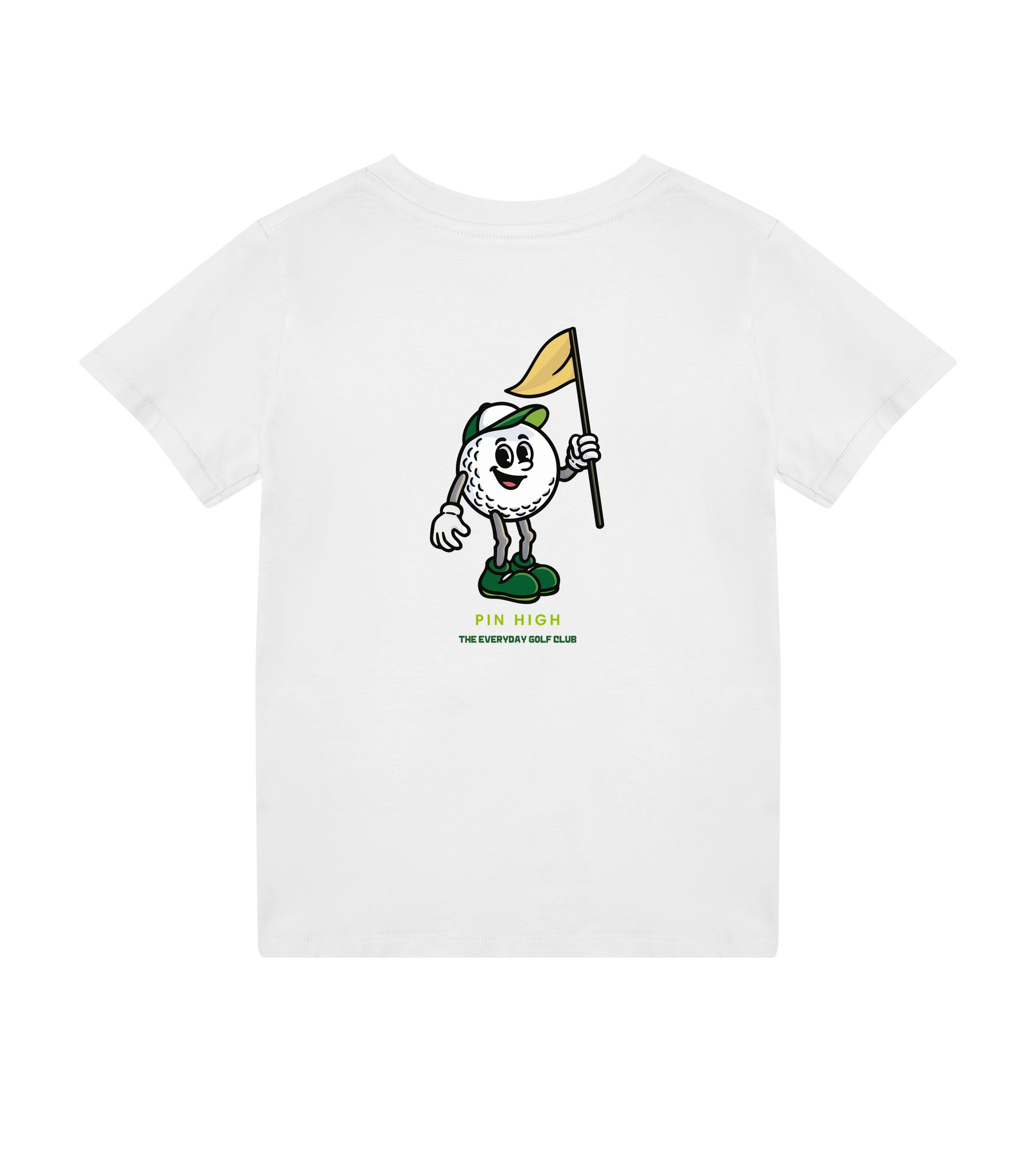 Pin High graphic kids golf t-shirt in cotton for young approach shot artists