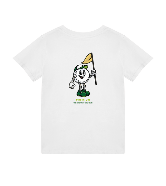 Pin High graphic kids golf t-shirt in cotton for young approach shot artists