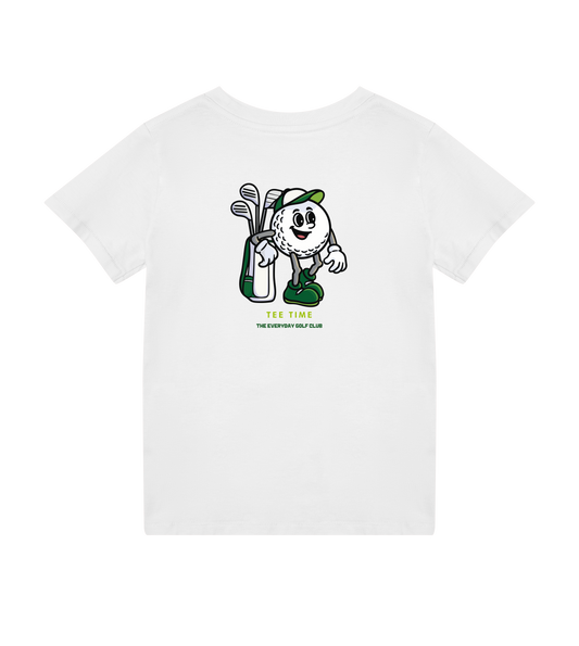 Tee Time graphic kids golf t-shirt in cotton for early starters