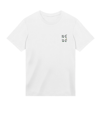 4 Ball Square left chest men's golf t-shirt in cotton PurePrint fabric