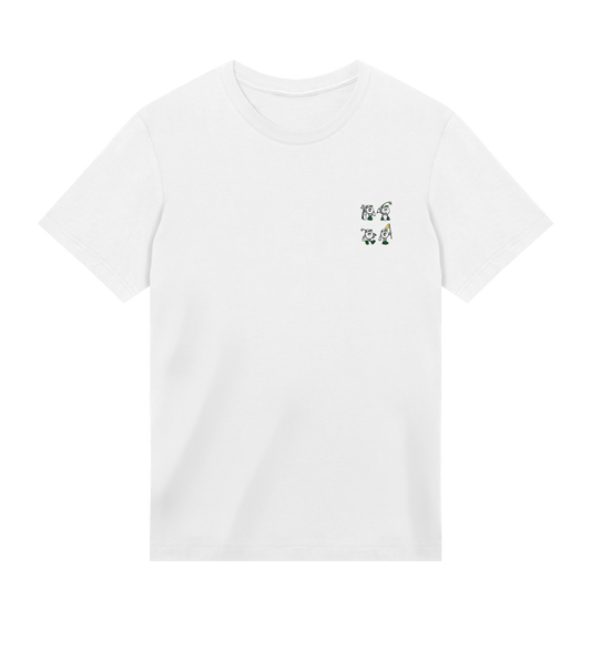 4 Ball Square left chest men's golf t-shirt in cotton PurePrint fabric